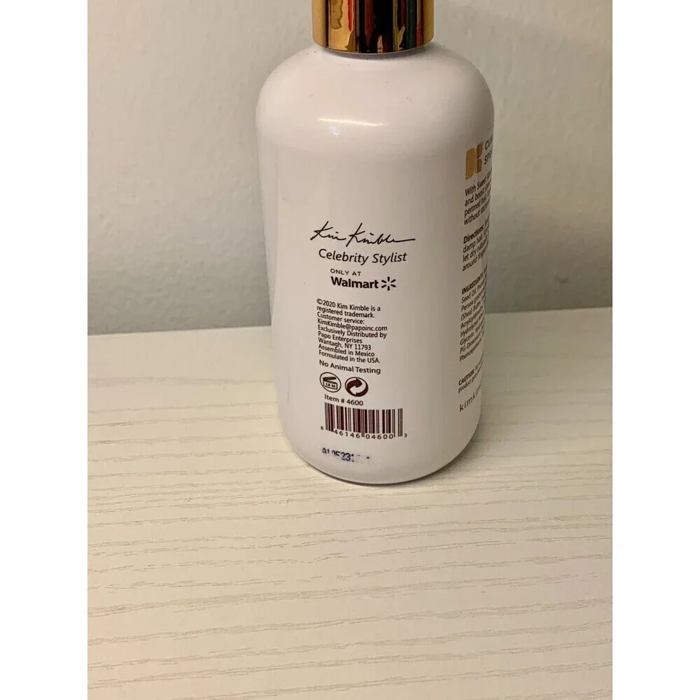 Kim Kimble Repair Renew Hair Styling Curl Spray Gel 8oz Kinky Flaxseed Gel Shine